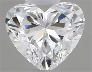 Picture of Natural Diamond 0.43 Carats, Heart with  Cut, E Color, SI1 Clarity and Certified by GIA