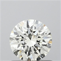 Natural Diamond 0.71 Carats, Round with Excellent Cut, K Color, SI2 Clarity and Certified by GIA
