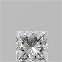Diamante Natural 0.50 quilates, Princesa , Color E, claridad VS1 y certificado GIA