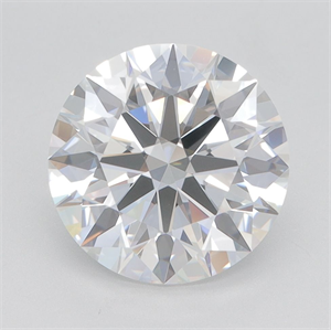 Picture of Lab Grown Diamond 3.12 Carats, Round with Excellent Cut, E Color, VVS1 Clarity and Certified by GIA
