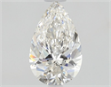 Natural Diamond 0.71 Carats, Pear with  Cut, H Color, IF Clarity and Certified by GIA