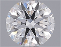 Lab Grown Diamond 1.04 Carats, Round with Ideal Cut, D Color, VVS2 Clarity and Certified by IGI