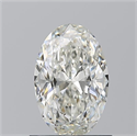 Natural Diamond 0.92 Carats, Oval with  Cut, I Color, SI1 Clarity and Certified by GIA