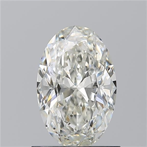 Picture of Natural Diamond 0.92 Carats, Oval with  Cut, I Color, SI1 Clarity and Certified by GIA