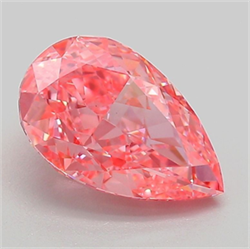 Picture of Lab Grown Diamond 2.00 Carats, Pear with  Cut, Fancy Vivid Pink Color, VS1 Clarity and Certified by IGI