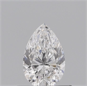 Natural Diamond 0.50 Carats, Pear with  Cut, D Color, VS2 Clarity and Certified by GIA