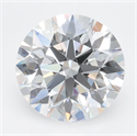 Lab Grown Diamond 2.98 Carats, Round with Ideal Cut, D Color, VVS1 Clarity and Certified by IGI