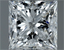 Natural Diamond 0.70 Carats, Princess with  Cut, E Color, VS2 Clarity and Certified by GIA