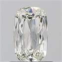 Natural Diamond 0.60 Carats, Cushion with  Cut, I Color, VVS2 Clarity and Certified by GIA