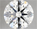Lab Grown Diamond 4.03 Carats, Round with Ideal Cut, E Color, VVS2 Clarity and Certified by IGI