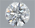 Natural Diamond 0.50 Carats, Round with Excellent Cut, I Color, VVS2 Clarity and Certified by GIA