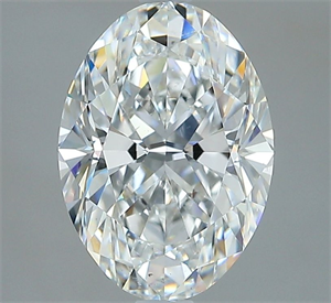 Foto Diamante Natural 2.21 quilates, Ovalado , Color F, claridad VS2 y certificado GIA de