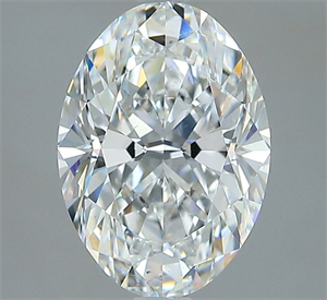 Foto Diamante Natural 2.21 quilates, Ovalado , Color F, claridad VS2 y certificado GIA de