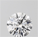 Lab Grown Diamond 0.72 Carats, Round with Ideal Cut, D Color, VVS2 Clarity and Certified by IGI