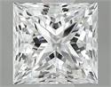 Natural Diamond 0.80 Carats, Princess with  Cut, E Color, SI1 Clarity and Certified by GIA