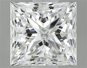 Picture of Natural Diamond 0.80 Carats, Princess with  Cut, E Color, SI1 Clarity and Certified by GIA