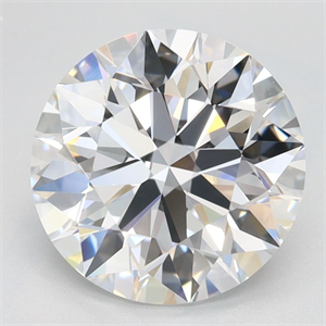 Picture of Lab Grown Diamond 2.77 Carats, Round with Ideal Cut, D Color, VVS1 Clarity and Certified by IGI