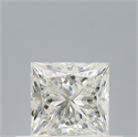 Natural Diamond 0.51 Carats, Princess with  Cut, I Color, VVS1 Clarity and Certified by IGI