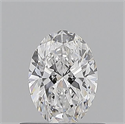 Natural Diamond 0.60 Carats, Oval with  Cut, D Color, VS1 Clarity and Certified by GIA