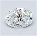 Natural Diamond 1.20 Carats, Oval with  Cut, E Color, VS2 Clarity and Certified by GIA