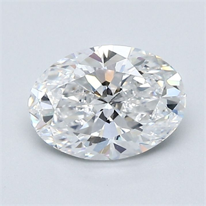 Picture of Natural Diamond 1.20 Carats, Oval with  Cut, E Color, VS2 Clarity and Certified by GIA