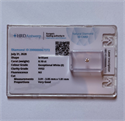 Diamante Natural 0.10 quilates, Redondo , Color E, claridad VVS2 y certificado HRD