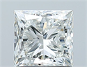 Natural Diamond 1.01 Carats, Princess with  Cut, H Color, VVS2 Clarity and Certified by GIA