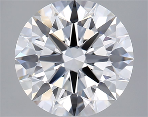 Picture of Lab Grown Diamond 2.04 Carats, Round with Ideal Cut, D Color, VVS2 Clarity and Certified by IGI