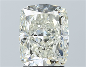 Foto Diamante Natural 2.51 quilates, Del cojín , Color K, claridad SI1 y certificado GIA de