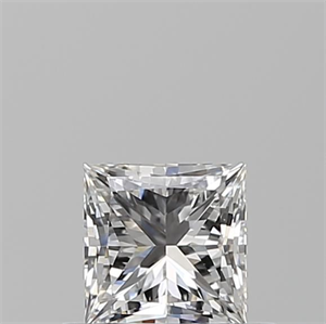 Picture of Natural Diamond 0.51 Carats, Princess with  Cut, F Color, VS1 Clarity and Certified by GIA