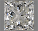 Natural Diamond 1.50 Carats, Princess with  Cut, G Color, VS2 Clarity and Certified by IGI
