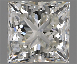 Picture of Natural Diamond 1.50 Carats, Princess with  Cut, G Color, VS2 Clarity and Certified by IGI