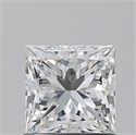 Natural Diamond 1.01 Carats, Princess with  Cut, H Color, VS1 Clarity and Certified by GIA