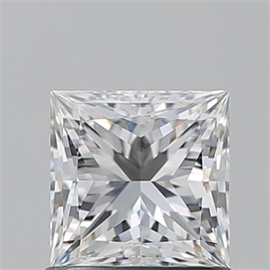 Picture of Natural Diamond 1.01 Carats, Princess with  Cut, H Color, VS1 Clarity and Certified by GIA