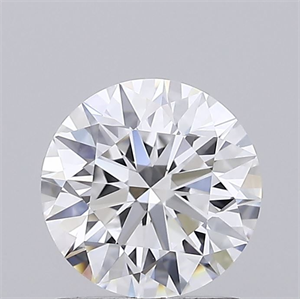 Picture of Lab Grown Diamond 1.25 Carats, Round with Ideal Cut, D Color, VVS2 Clarity and Certified by IGI