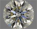 Natural Diamond 0.73 Carats, Round with Excellent Cut, K Color, IF Clarity and Certified by GIA