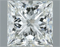 Natural Diamond 1.00 Carats, Princess with  Cut, I Color, VVS2 Clarity and Certified by IGI