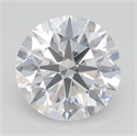 Lab Grown Diamond 2.81 Carats, Round with Excellent Cut, D Color, FL Clarity and Certified by GIA