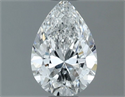 Natural Diamond 0.67 Carats, Pear with  Cut, E Color, SI2 Clarity and Certified by GIA