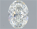 Natural Diamond 0.50 Carats, Oval with  Cut, G Color, IF Clarity and Certified by GIA