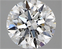 Natural Diamond 0.41 Carats, Round with Excellent Cut, E Color, SI1 Clarity and Certified by GIA