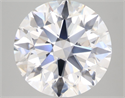 Natural Diamond 4.60 Carats, Round with Excellent Cut, E Color, IF Clarity and Certified by IGI