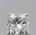 Natural Diamond 0.77 Carats, Princess with  Cut, G Color, VS2 Clarity and Certified by GIA