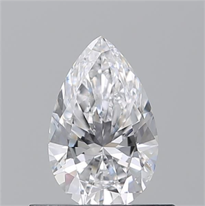 Picture of Natural Diamond 0.52 Carats, Pear with  Cut, D Color, SI1 Clarity and Certified by GIA