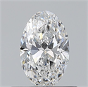 Natural Diamond 0.50 Carats, Oval with  Cut, D Color, VS1 Clarity and Certified by GIA