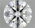 Lab Grown Diamond 3.53 Carats, Round with Ideal Cut, D Color, VS1 Clarity and Certified by IGI