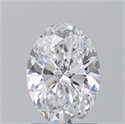 Natural Diamond 1.31 Carats, Oval with  Cut, D Color, SI2 Clarity and Certified by GIA