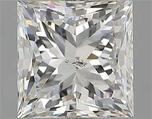 Picture of Natural Diamond 1.01 Carats, Princess with  Cut, H Color, SI2 Clarity and Certified by GIA