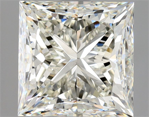 Picture of Natural Diamond 3.00 Carats, Princess with  Cut, K Color, VS1 Clarity and Certified by GIA