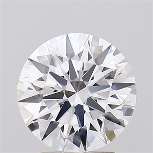 Picture of Lab Grown Diamond 3.08 Carats, Round with Ideal Cut, E Color, IF Clarity and Certified by IGI